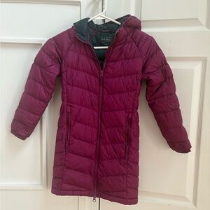 L.L. Bean Kids' Maroon Puffer Jacket